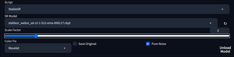 Upscaling with StableSR extension for Automatic1111