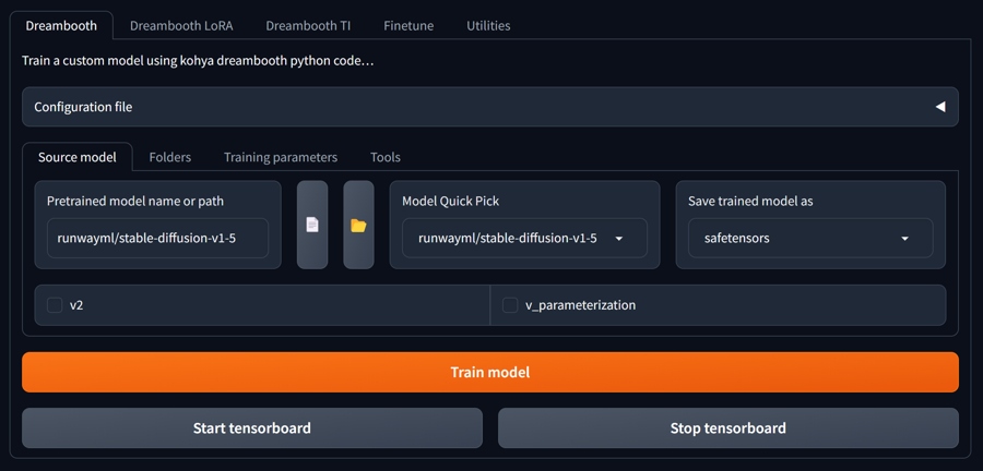 Training models and LoRA for Stable Diffusion in Kohya tool