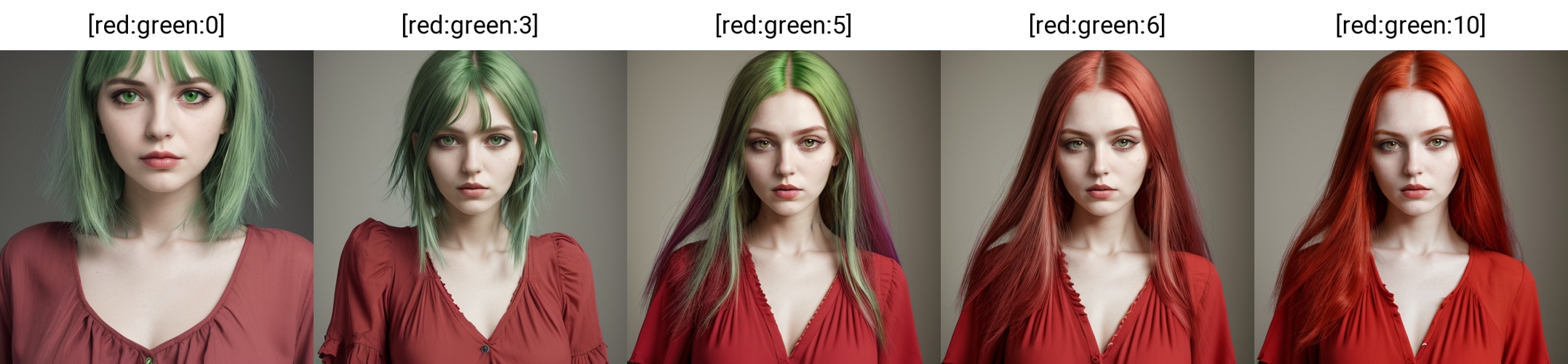 Blending properties in stable diffusion in portrait photography