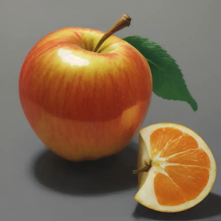 apple orange cherry mutant fruit, ai stable diffusion design