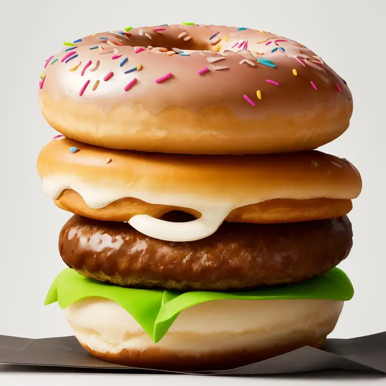 Morphing concepts with stable diffusion, hamburger AND donut experiment 