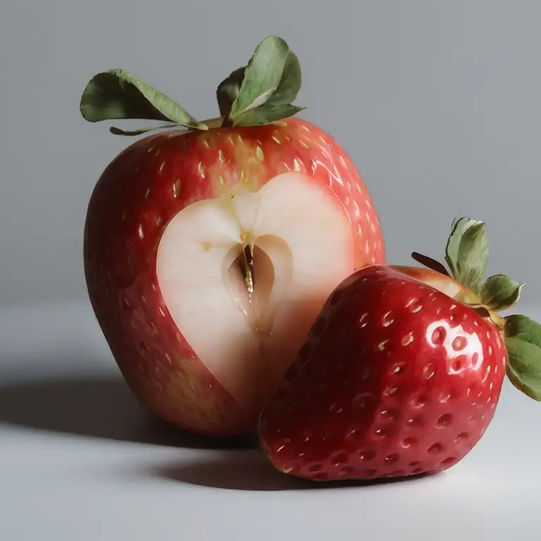 Morphing concepts with stable diffusion, strawberry AND apple experiment 