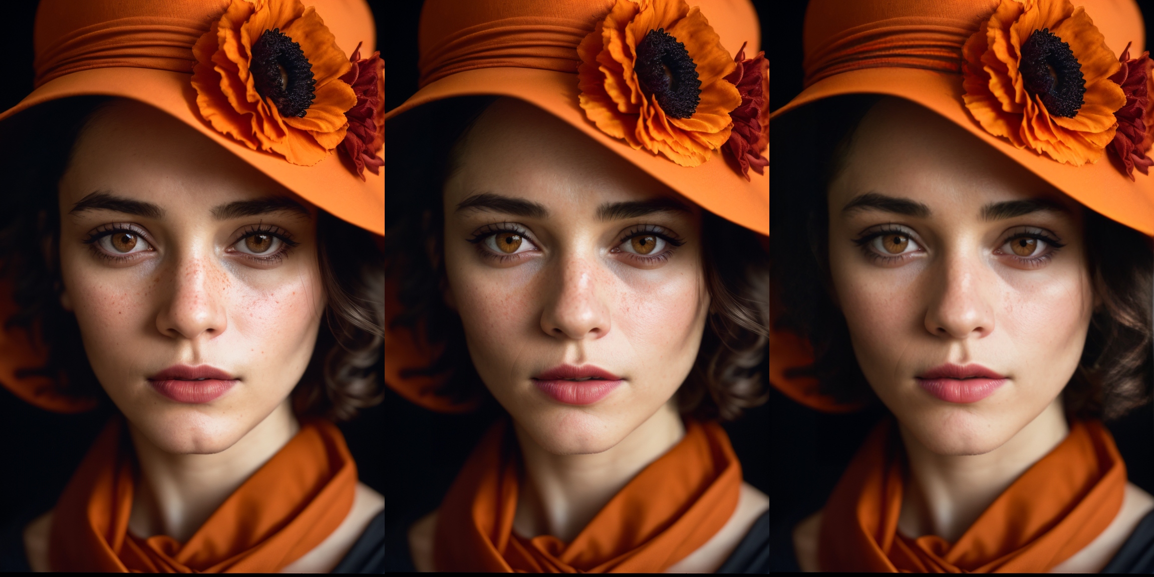 Hires fix and restore faces workflows, glamour synthetic photo