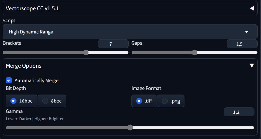 VectorscopeCC HDR High Dynamic Range Script for A1111