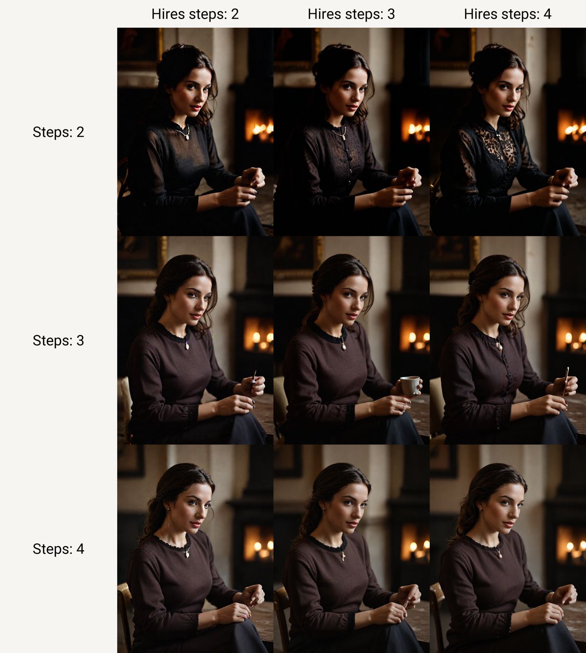 SDXL-Lightning with 2-pass workflow comparison