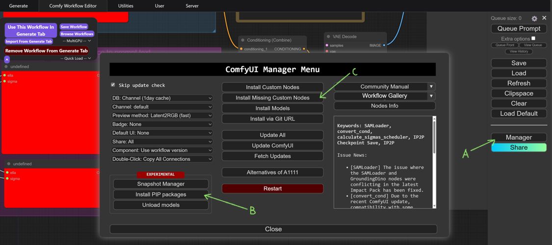 ComfyUI Manager and missing nodes